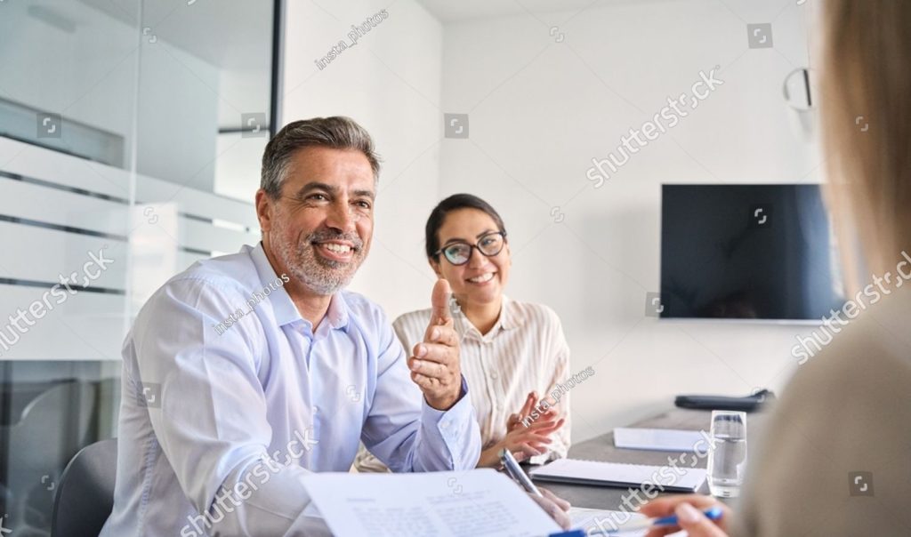 Support worker with a client